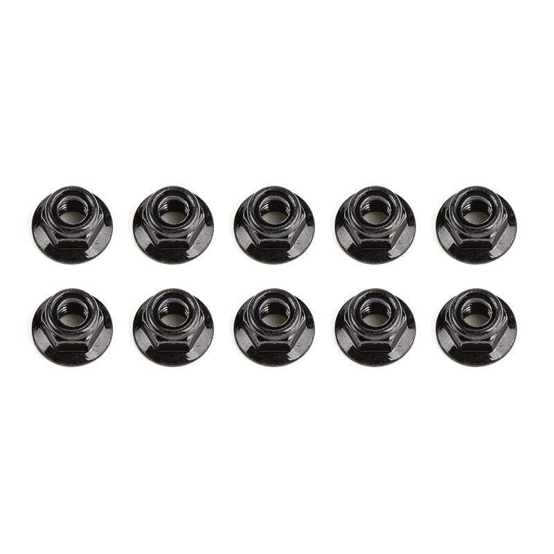 låsmutter med fläns M5 black