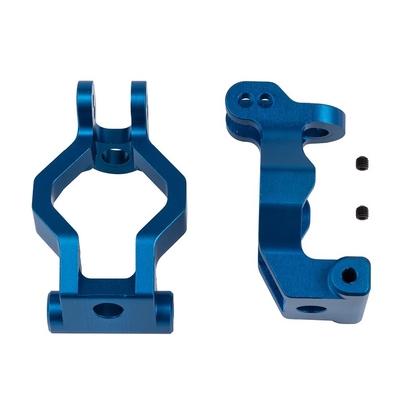 SR7 FT Caster Blocks blue aluminum