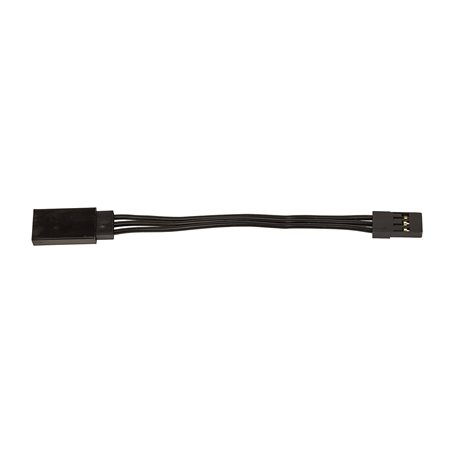 75mm Servo Wire Extension black (2.95 in)