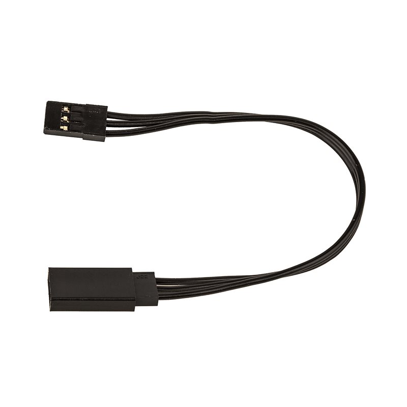 125mm Servo Wire Extension black (4.92 in)