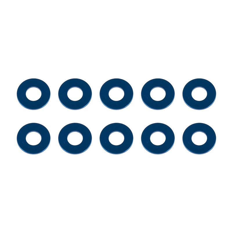 bricka 78x35x05mm aluminium blå