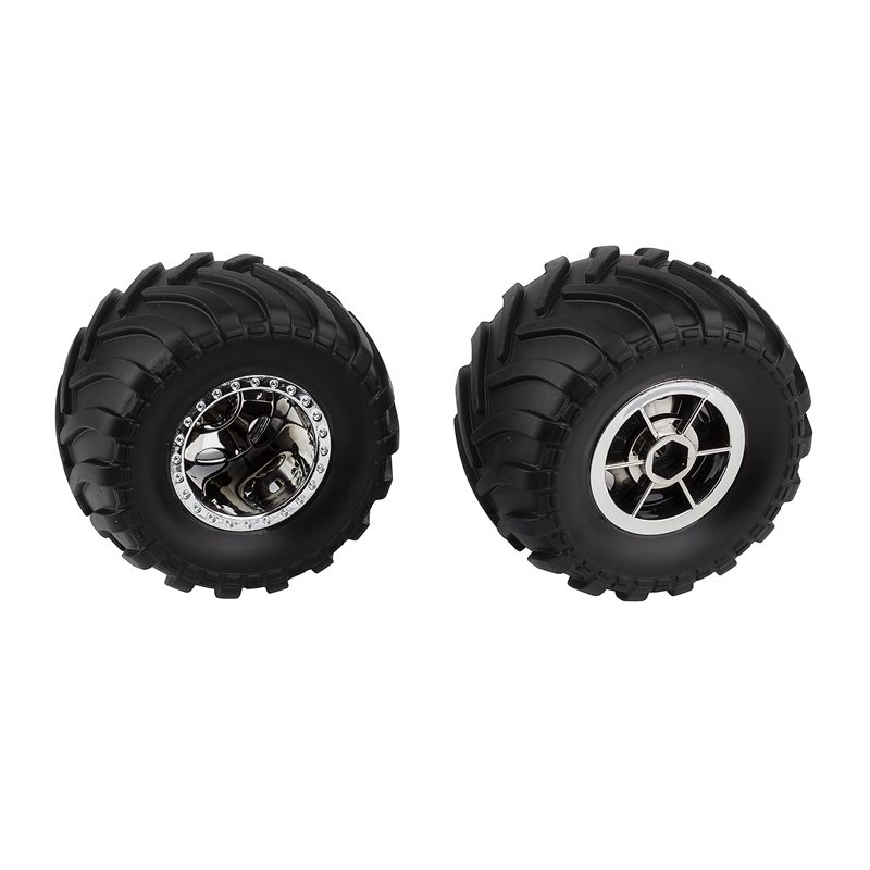 däck på fälg krom