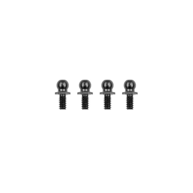 RC10 Ballstuds 5.3mm Short Neck Black