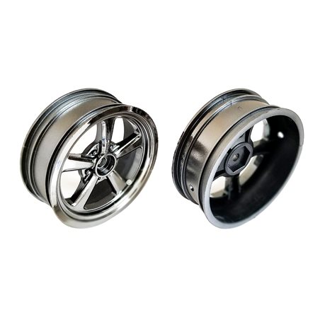 Drag Front Wheels 2.2 in 12 mm Hex black chrome