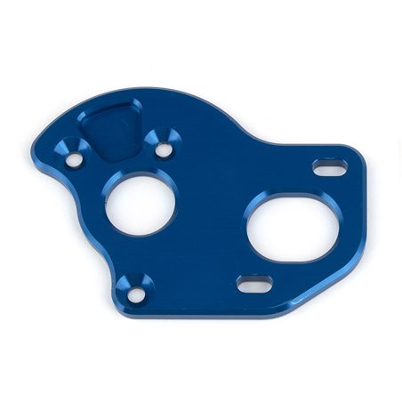 RC10T6.2 Laydown Motor Plate blue aluminum