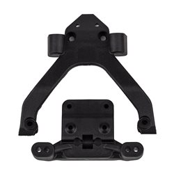 RC10B6.4 Front Top Plate and Ballstud Mount angled