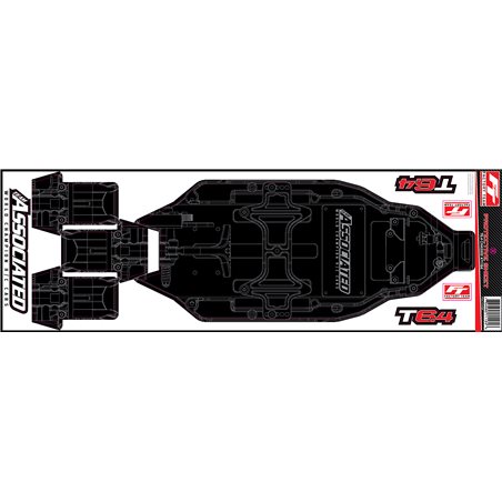 skyddsdekal bottenplatta RC10T6.4