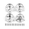 DC10 FT Adjustable Wheel Face Plates silver