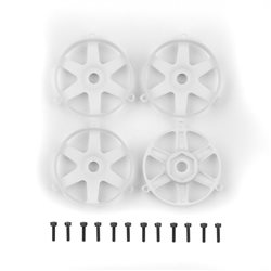DC10 FT Adjustable Wheel Face Plates white