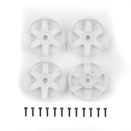 DC10 FT Adjustable Wheel Face Plates white