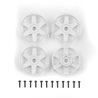 DC10 FT Adjustable Wheel Face Plates white
