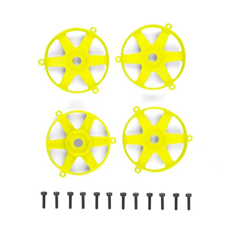 DC10 FT ADJUSTABLE WHEEL FACE PLATE FLUORESCENT YELLOW (QTY. 4)