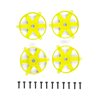 DC10 FT ADJUSTABLE WHEEL FACE PLATE FLUORESCENT YELLOW (QTY. 4)