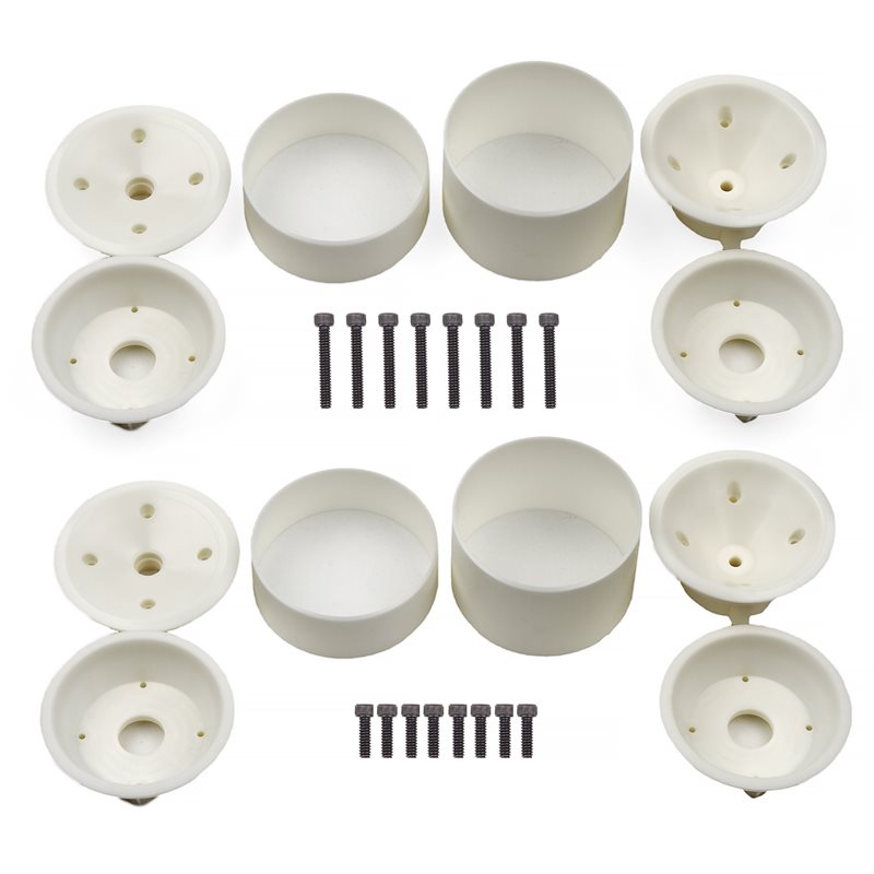 RC10T Wide Rear and Narrow Front Wheels (3-piece) white