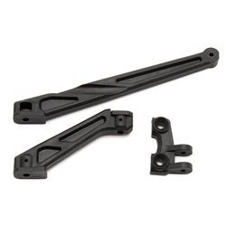 RC8B3 Chassis Braces long (front and rear)