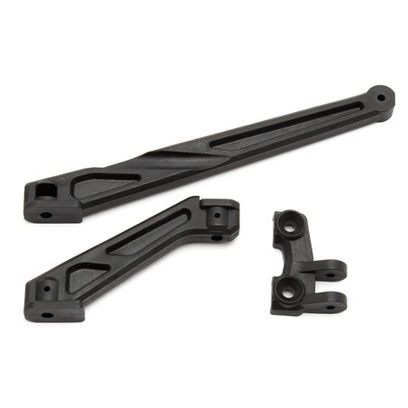 RC8B3 Chassis Braces long (front and rear)