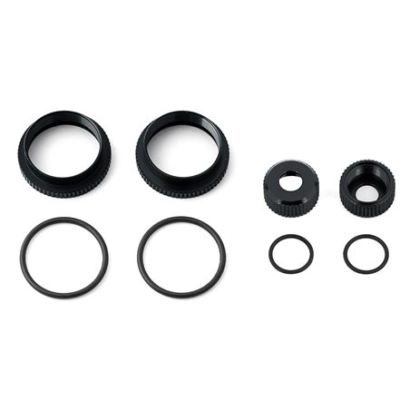 fjäderspännare 16mm svart aluminium