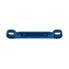 RC8B4.1 Upper Link Mount angled blue aluminum