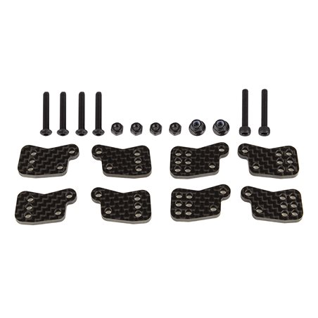 RC8B4.1 FT Rear Hub Tower Set carbon fiber