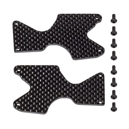 RC8B4.1 FT Rear Suspension Arm Inserts carbon fiber