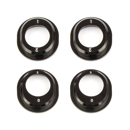 B6.1 Aluminum Differential Height Inserts black