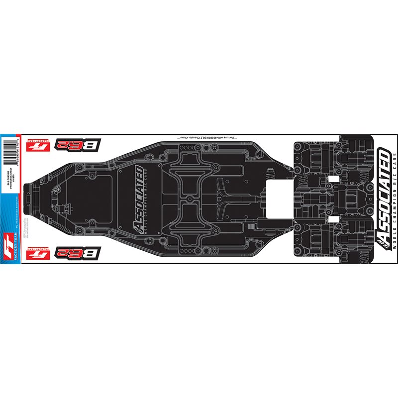 RC10B6.2 FT Chassis Protective Sheet printed