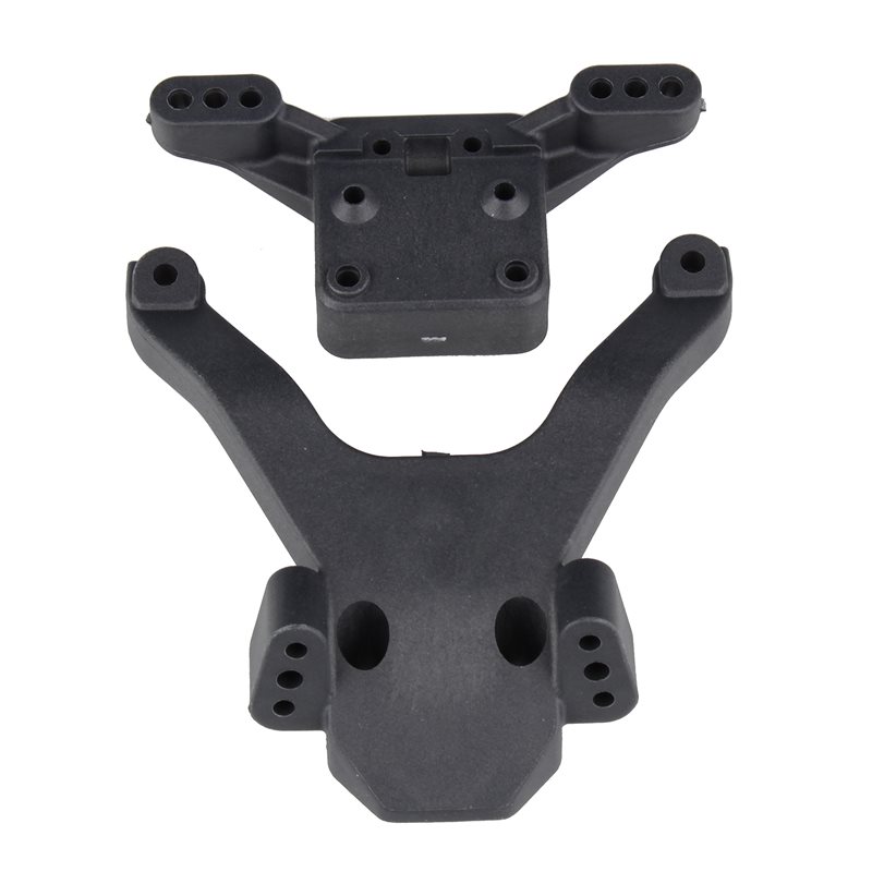 RC10B6 FT Top Plate and Ballstud Mount carbon