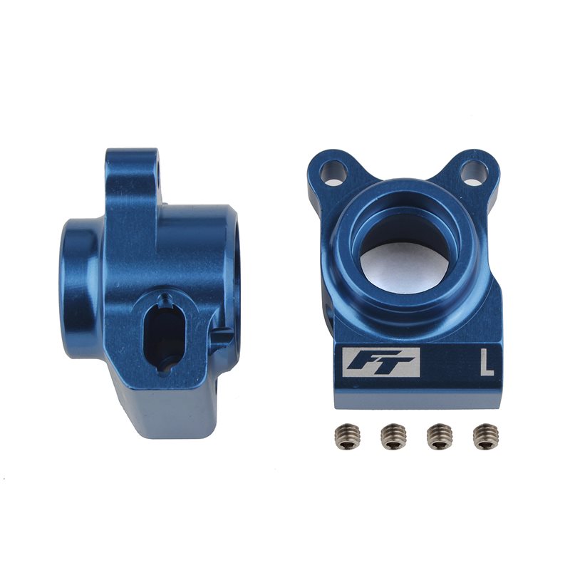 RC10B6.2 FT Rear Hubs blue aluminum