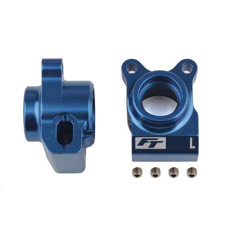 RC10B6.2 FT Rear Hubs blue aluminum