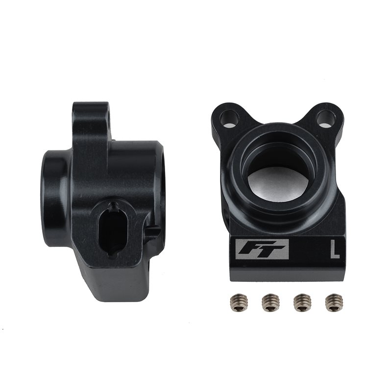 RC10B6.2 FT Rear Hubs black aluminum