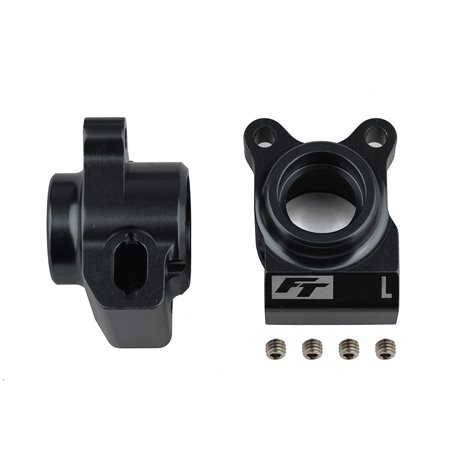 RC10B6.2 FT Rear Hubs black aluminum