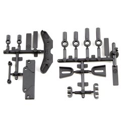 RC10B6.3 Servo Mount Brace Tower Covers Wire Clips Rod Ends