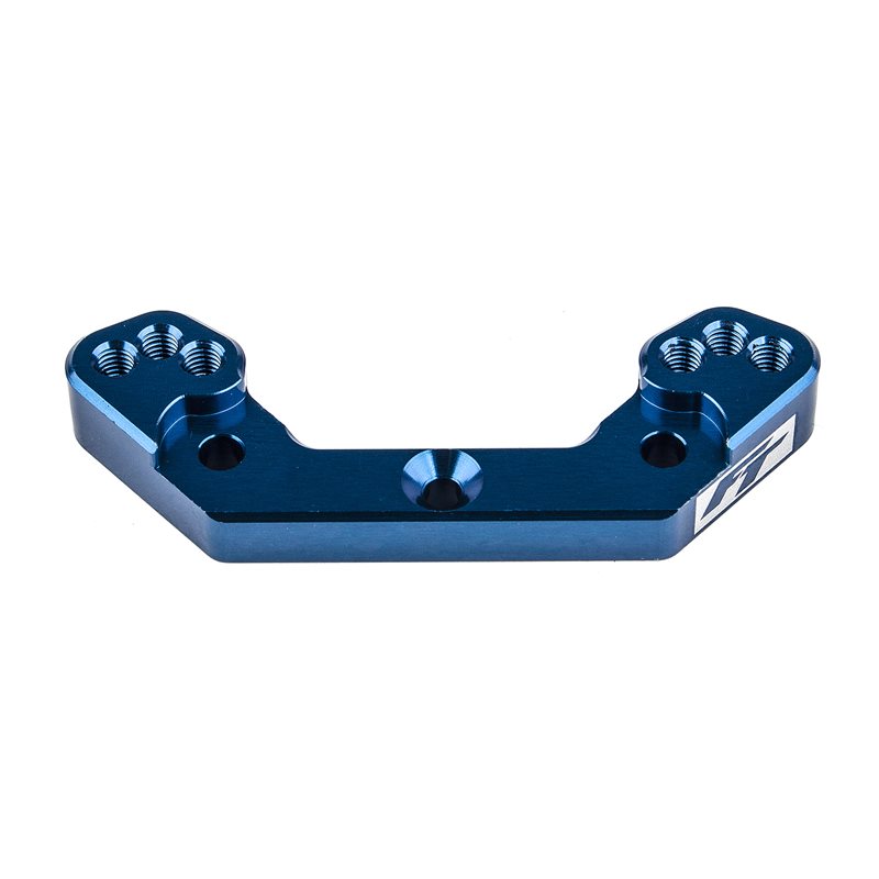 RC10B6.2 FT Rear Ballstud Mount +2mm blue