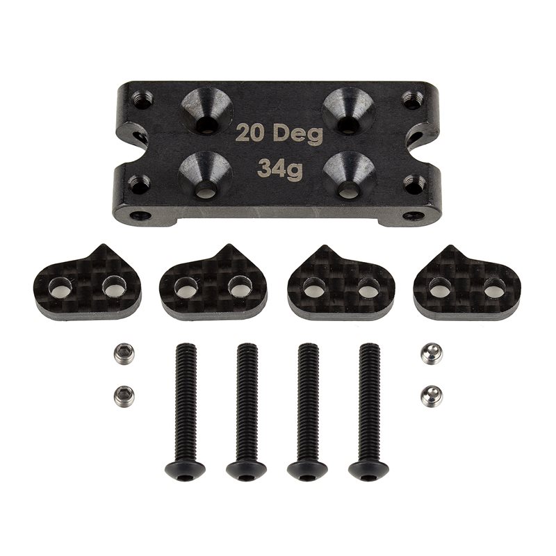 bulkhead / rambalkshuvud 20° stål RC10B6