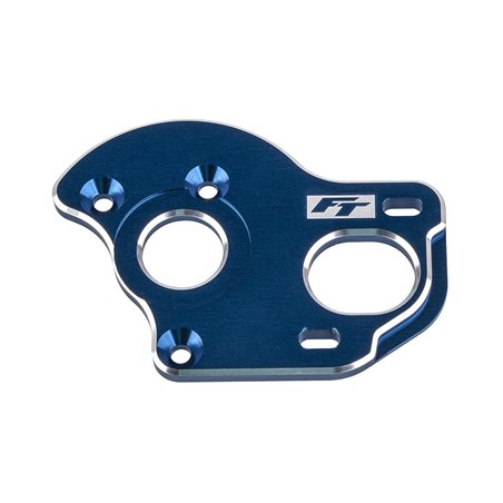 RC10B6.1 FT Laydown/Layback Motor Plate 3.5mm blue