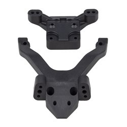 RC10B6.4 FT Top Plate and Ballstud Mount carbon