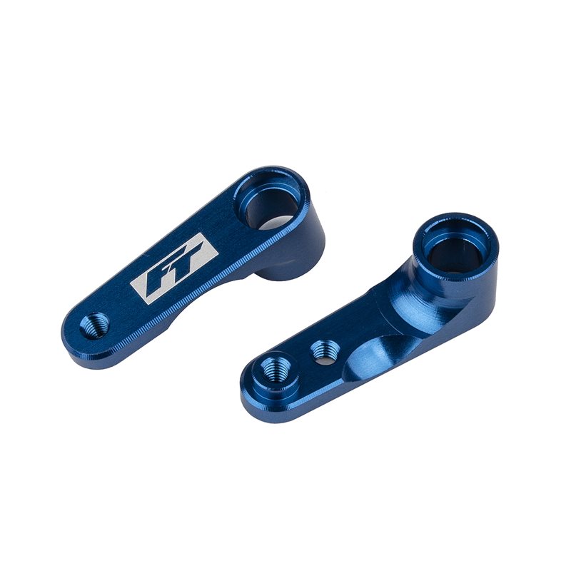 RC10B6.4 FT Steering Bellcranks blue aluminum
