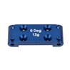 RC10B6.4 FT Front Bulkead 0 deg. blue aluminum