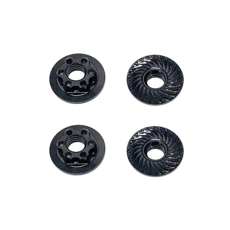 FT Nuts M4 Low Profile Wheel Nuts black