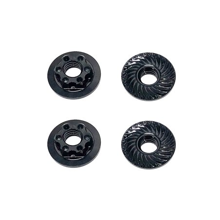FT Nuts M4 Low Profile Wheel Nuts black
