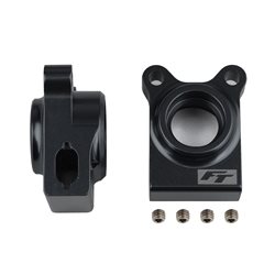 RC10B74.1 FT Rear Hubs black aluminum