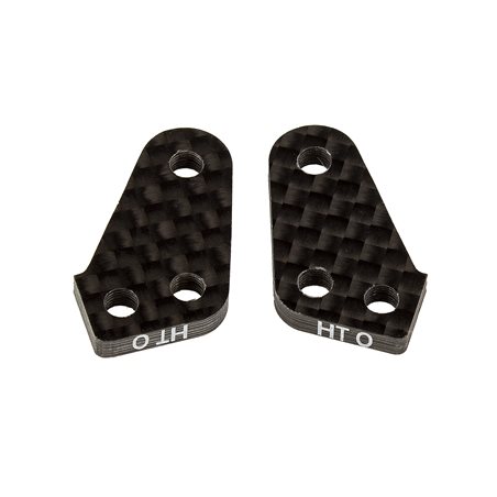 RC10B74 FT Steering Block Arms HT 0 carbon fiber