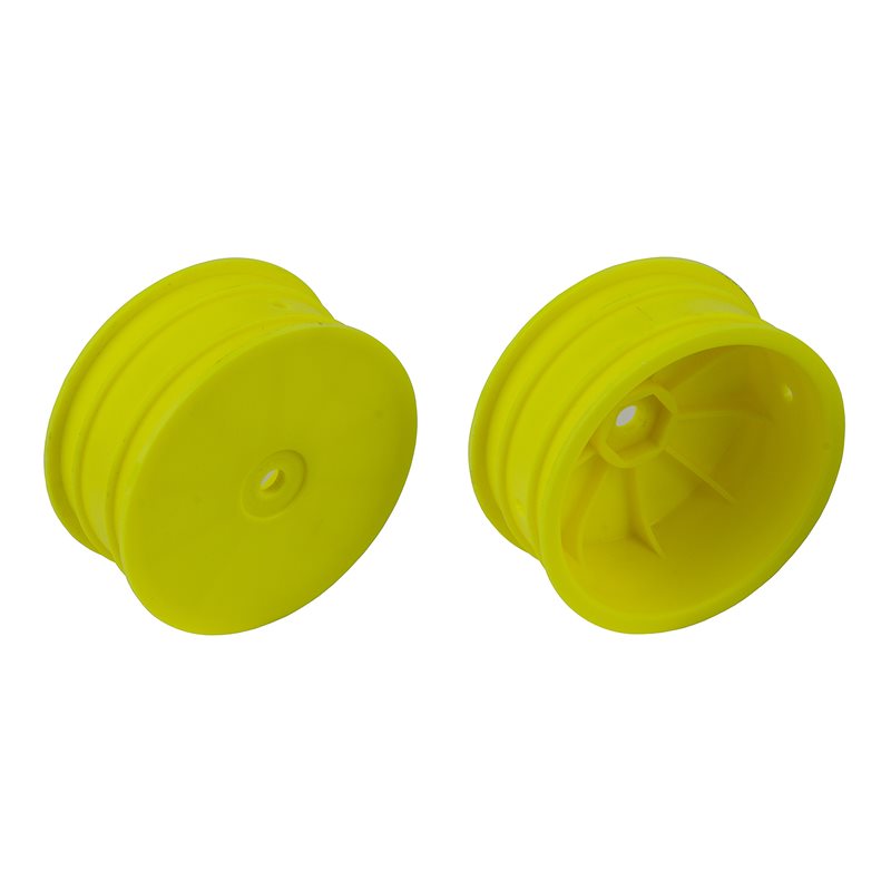4WD Front Wheels 2.2" 12mm hex +1.5mm fluorescent yellow
