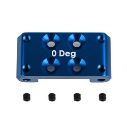 RC10B7 FT Front Bulkhead 0 deg. blue aluminum