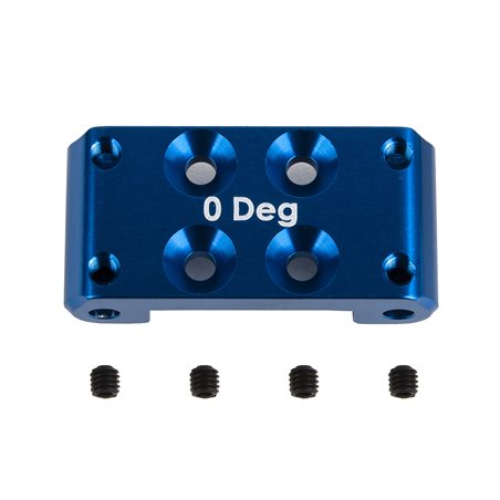 RC10B7 FT Front Bulkhead 0 deg. blue aluminum