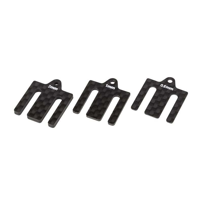 RC10B7 FT Front Bulkhead Shims carbon fiber