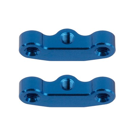 RC10B7 Hub Link Mounts +1mm blue aluminum