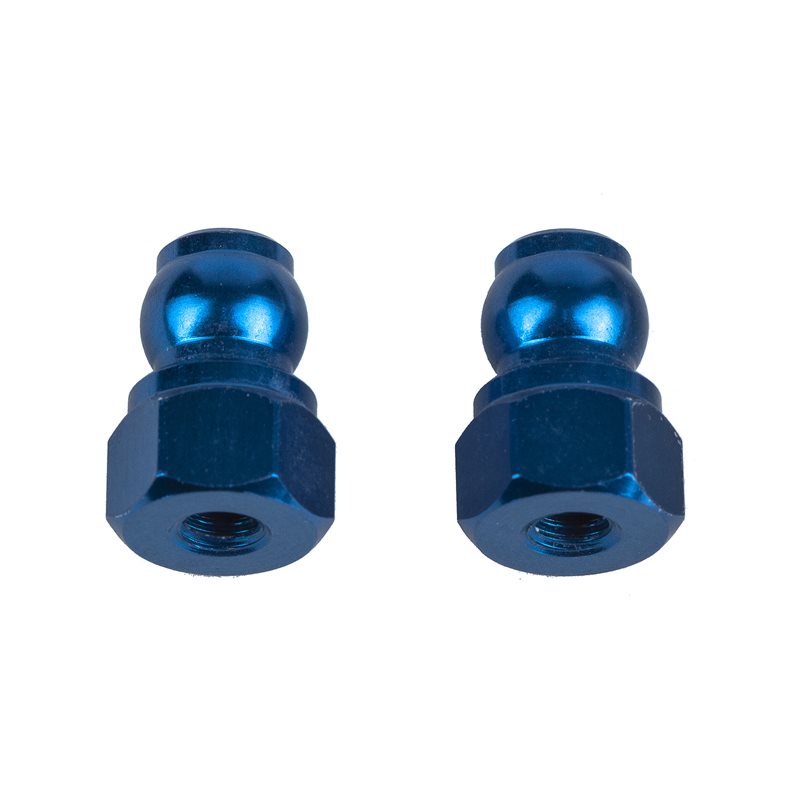 RC10B7 Shock Bushings 8mm blue aluminum
