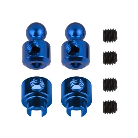 RC10B7 Anti-Roll Bar Hardware Set blue aluminum