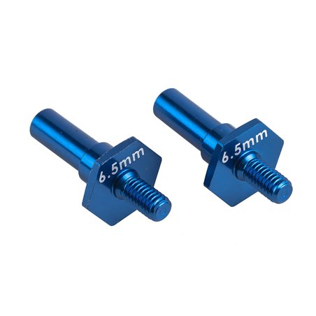 RC10B7 Front Axles 6.5mm blue aluminum